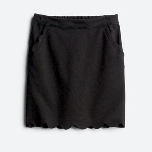 Skies Are Blue Scallop Hem Skirt with Pockets, Small